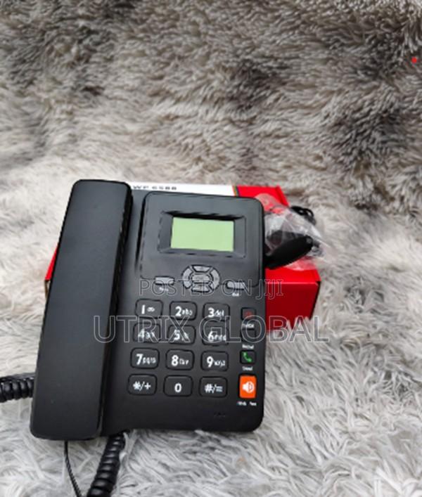 6588 Dual Sim Gsm Office Phone Clear Sound Desk Phone
