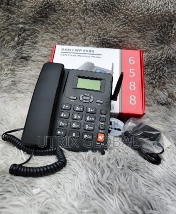 6588 Gsm Office Desk Phone Dual Sim Easy To Use Phone
