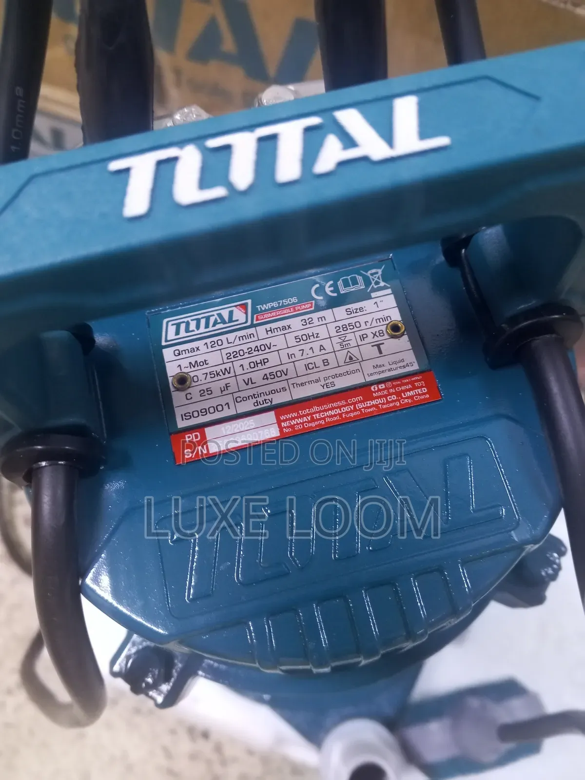 Total Submersible Water Pump 1hp