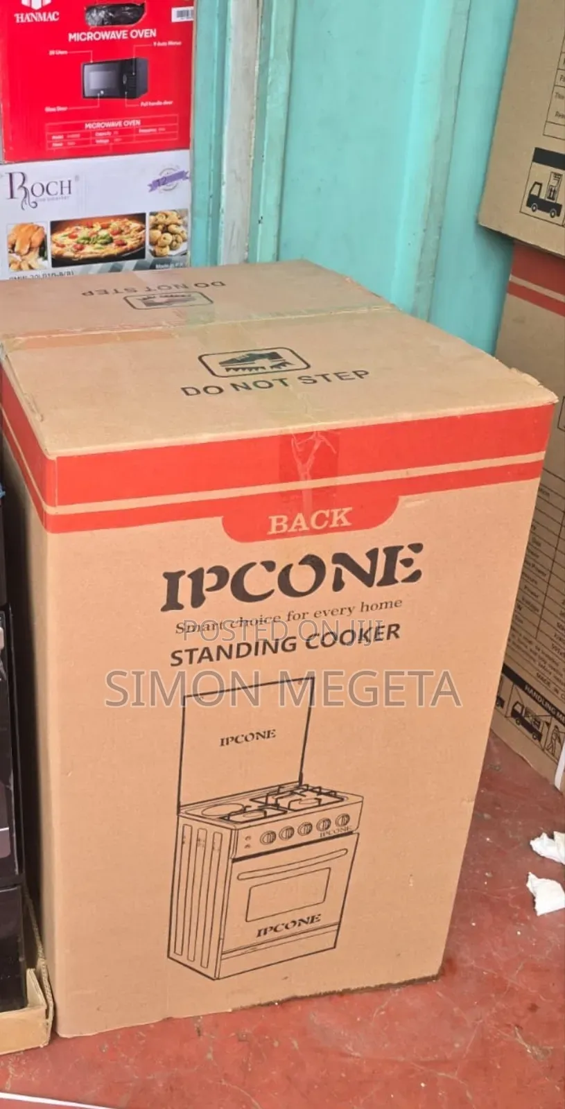 Ipcone 50×55 3+1 Cooker Standing Design With Integrated Electric Oven.