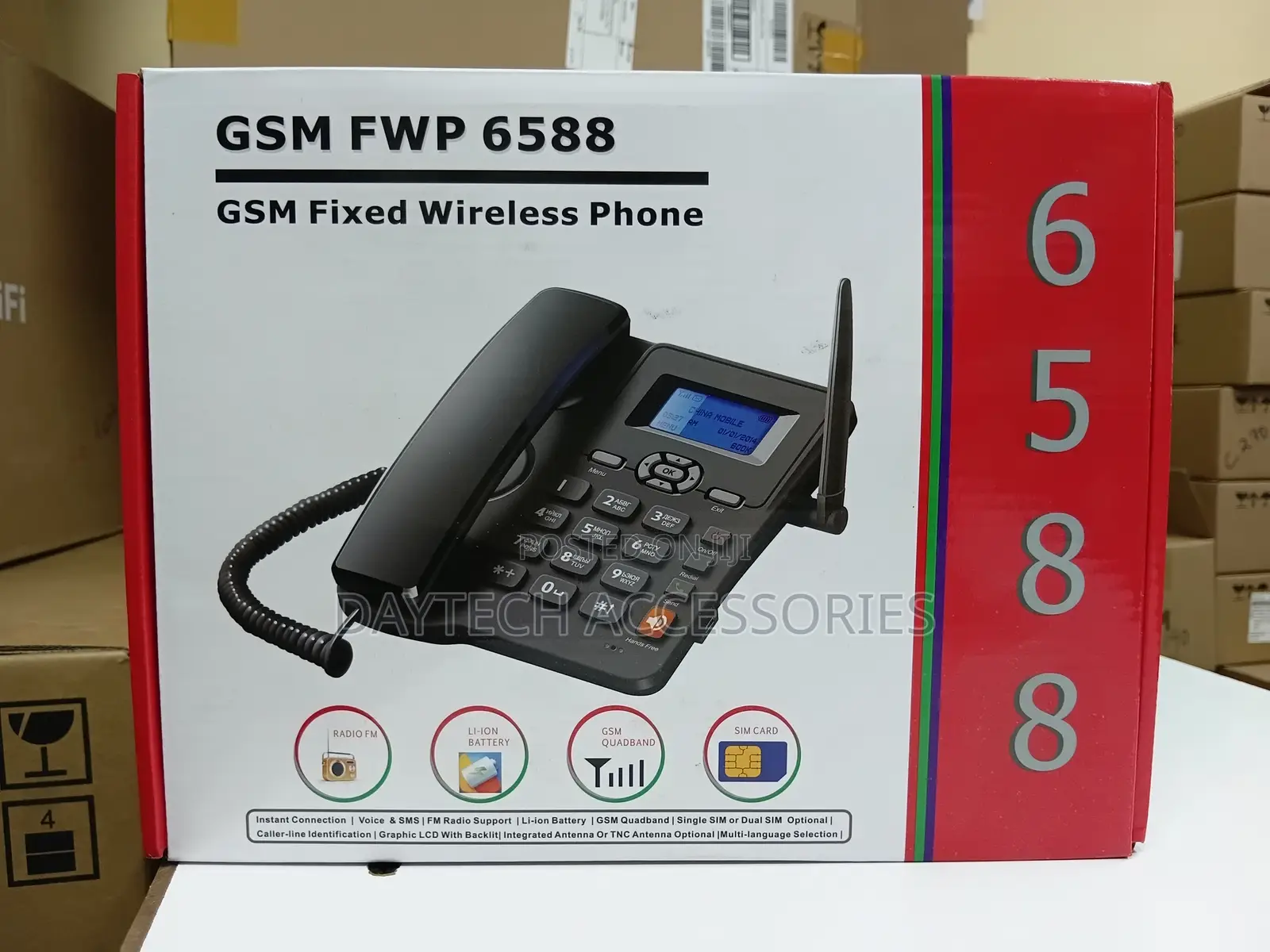 Fixed Wireless Dual Simcard Desktop Phone for Home Offices – 6588