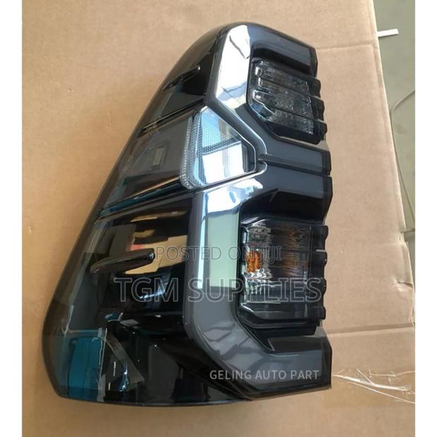 Hilux Vigo LED Tail Light Black Tail Lamp Left - main view