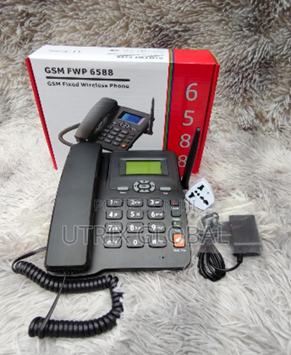Wireless Gsm Desk Phone 6588 Dual Sim Clear Voice Call
