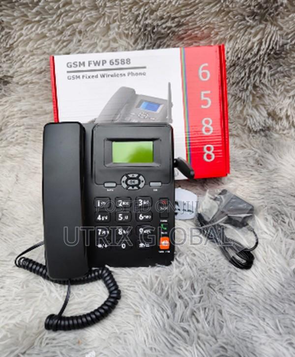 Gsm Desk Phone 6588 Dual Sim Business Office Telephone