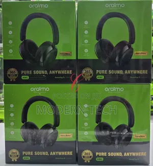 Oraimo Boompop N Anc Wireless Headphones – 65h Battery, Deep Bass