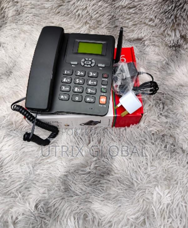 6588 Wireless Gsm Desk Phone Dual Sim Network Support