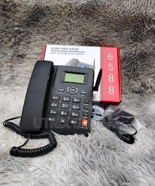 Dual Sim Gsm Desk Phone 6588 Strong Signal Office Phone
