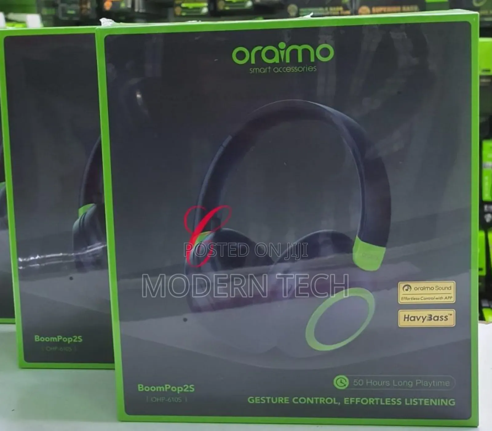 Oraimo Boompop 2s – Gesture Control Wireless Headphones With Enc
