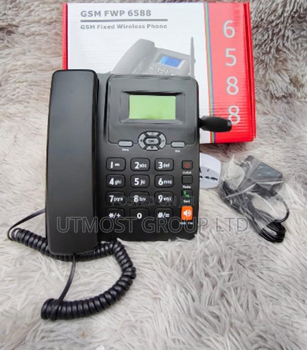 6588 Dual Sim GSM Office Phone Clear Sound Desk Phone