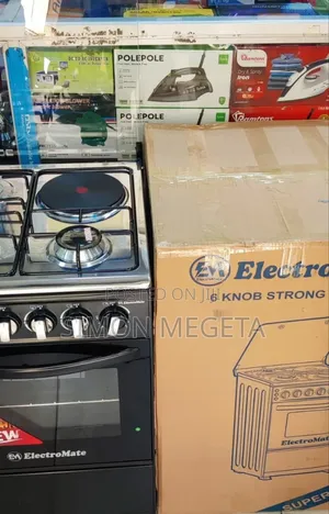 Electromate 50×55 Standing Cooker – 3+1 Burners Plus Electric Oven