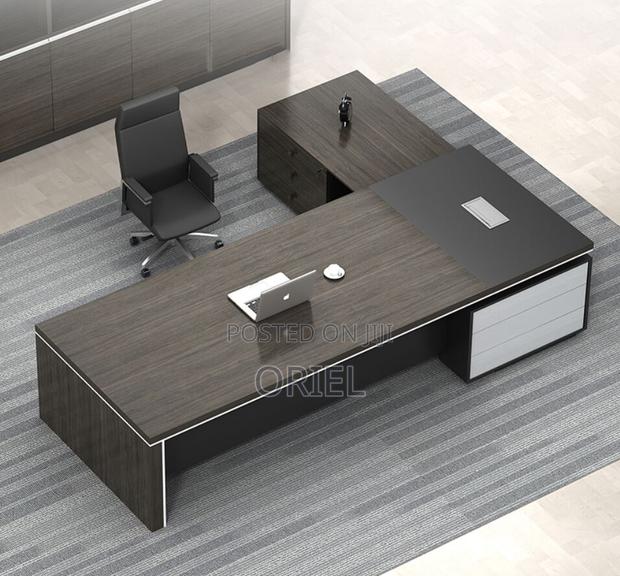 L-Shaped Office Desk : 180cm Executive Desk - thumbnail 4