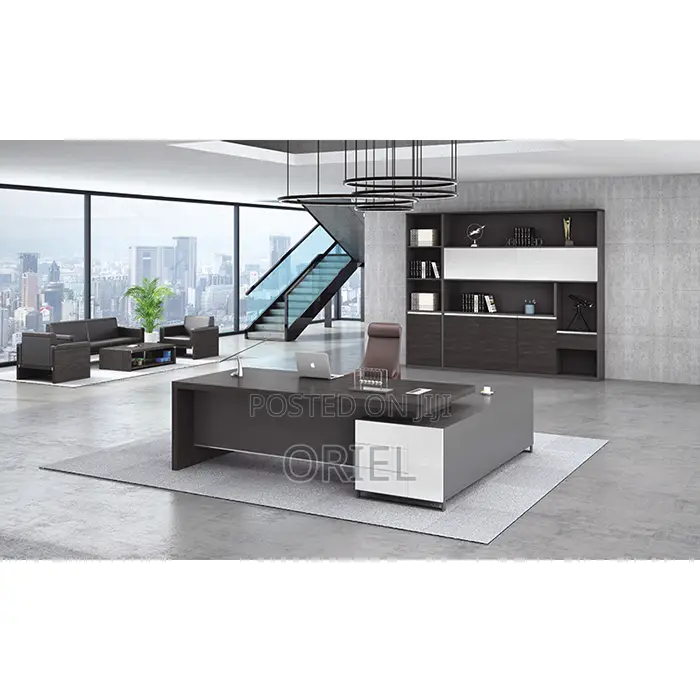 L-Shaped Office Desk : 180cm Executive Desk