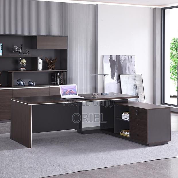 L-Shaped Office Desk : 180cm Executive Desk - thumbnail 15