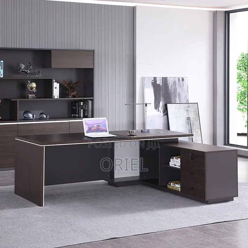 L-Shaped Office Desk : 180cm Executive Desk