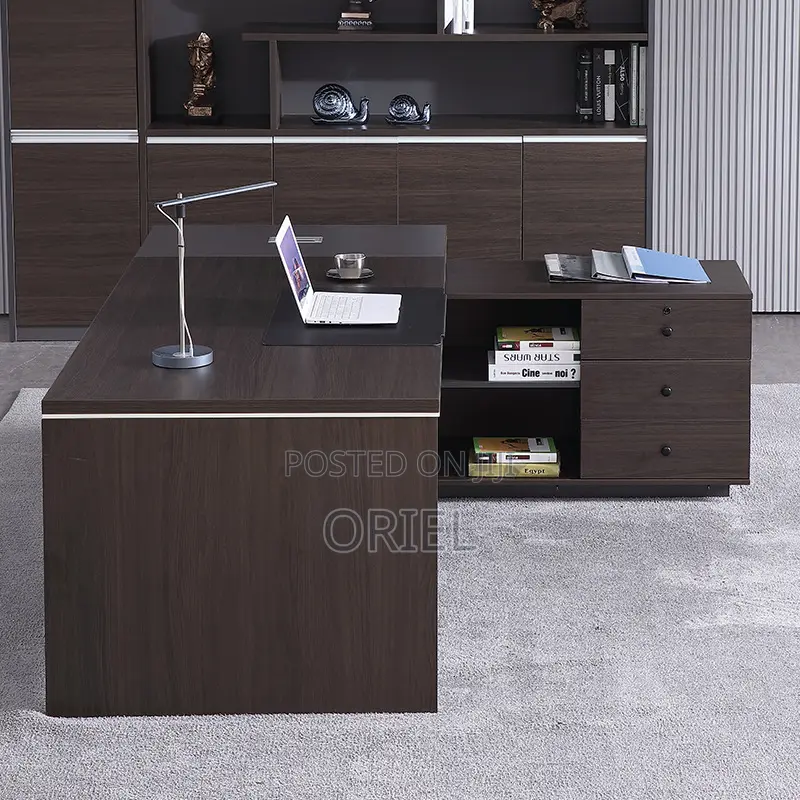 L-Shaped Office Desk : 180cm Executive Desk