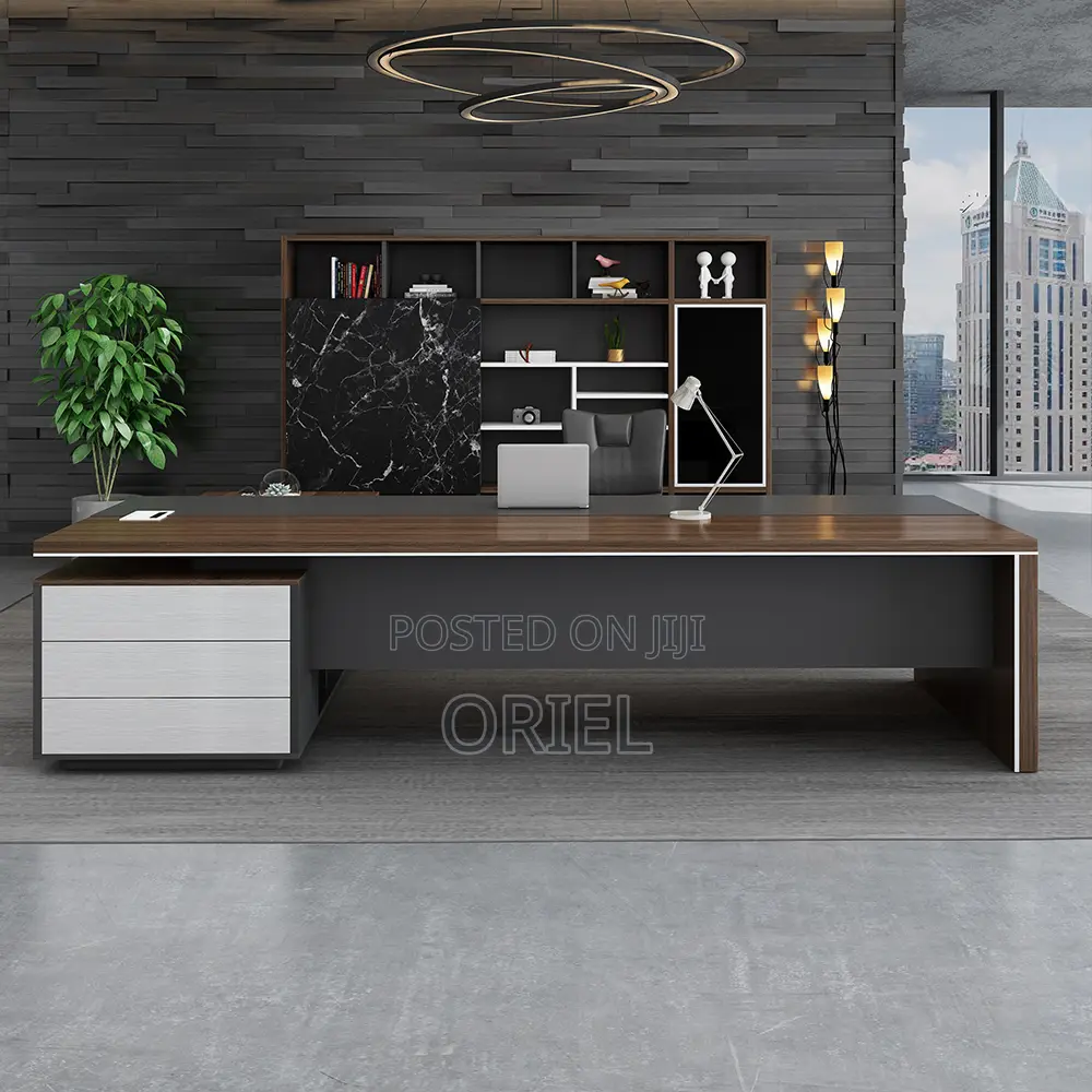 L-Shaped Office Desk : 180cm Executive Desk