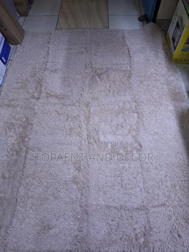 Brilliant Beige Fluffy Carpet for Your Room