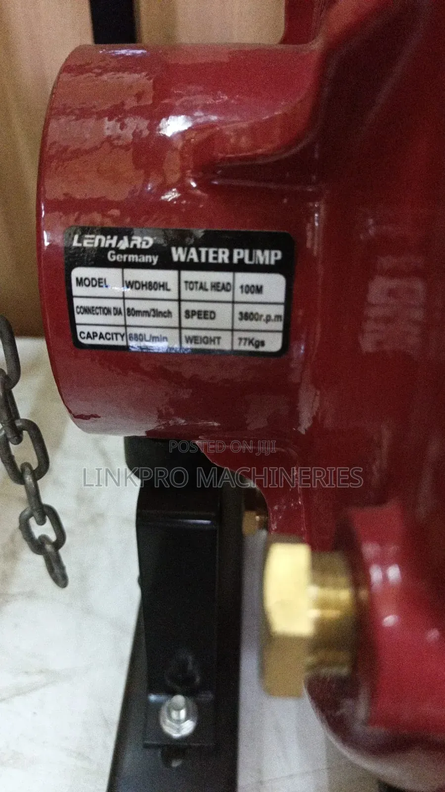 Lenhard 3 Inches Diesel High Pressure Water Pump