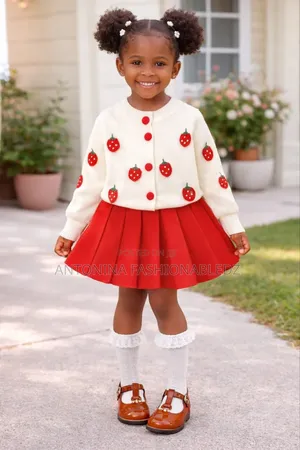 Girls Long Sleeve Knitting Skirt Set 3-9yrs
