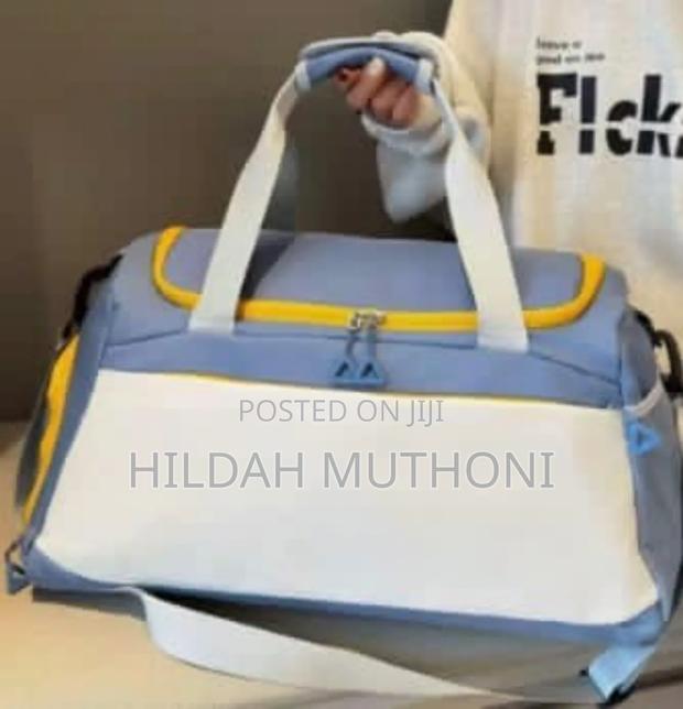 Leather Large Travel Duffle Bag - thumbnail 2