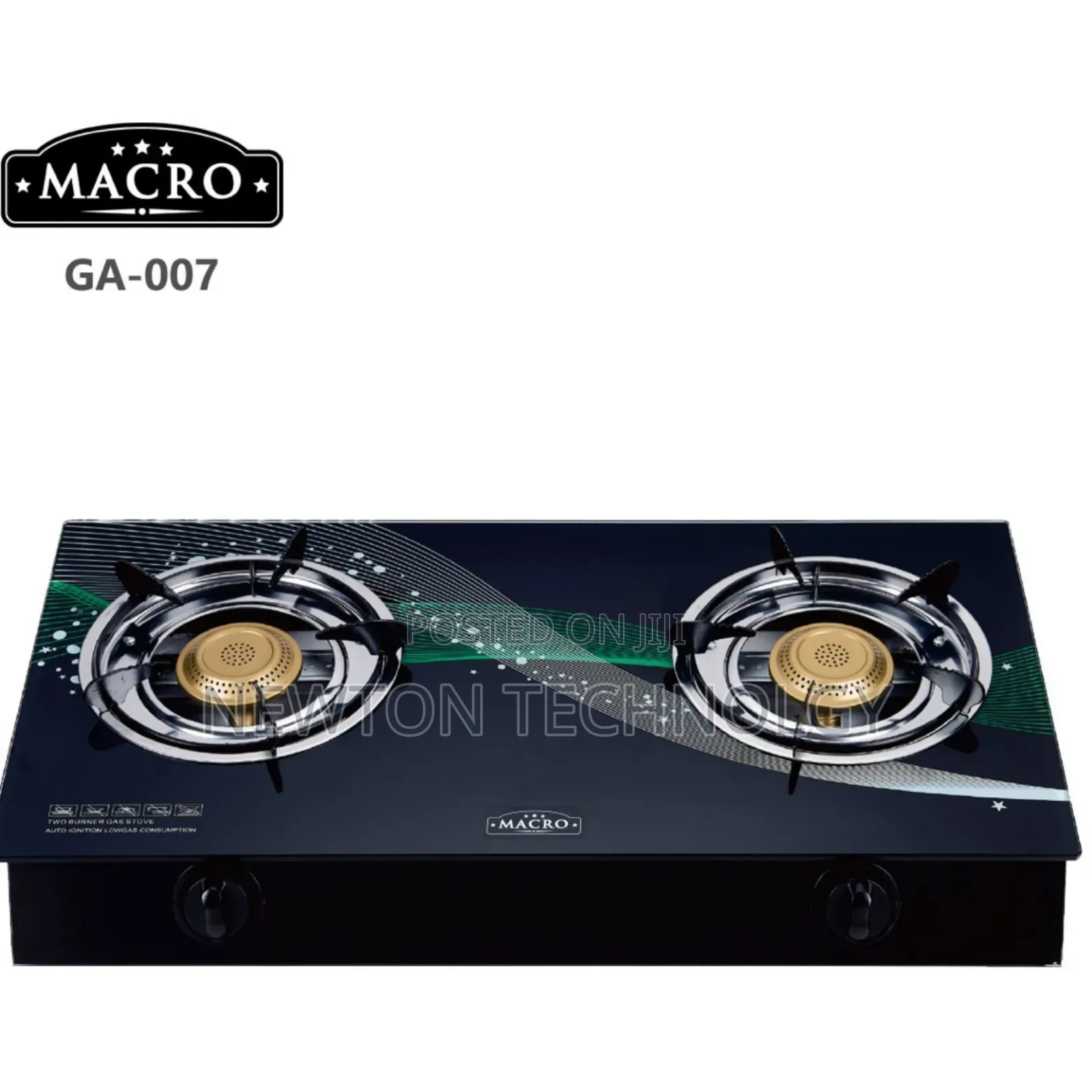Nunix Macro 2 Glass Burner Cooker