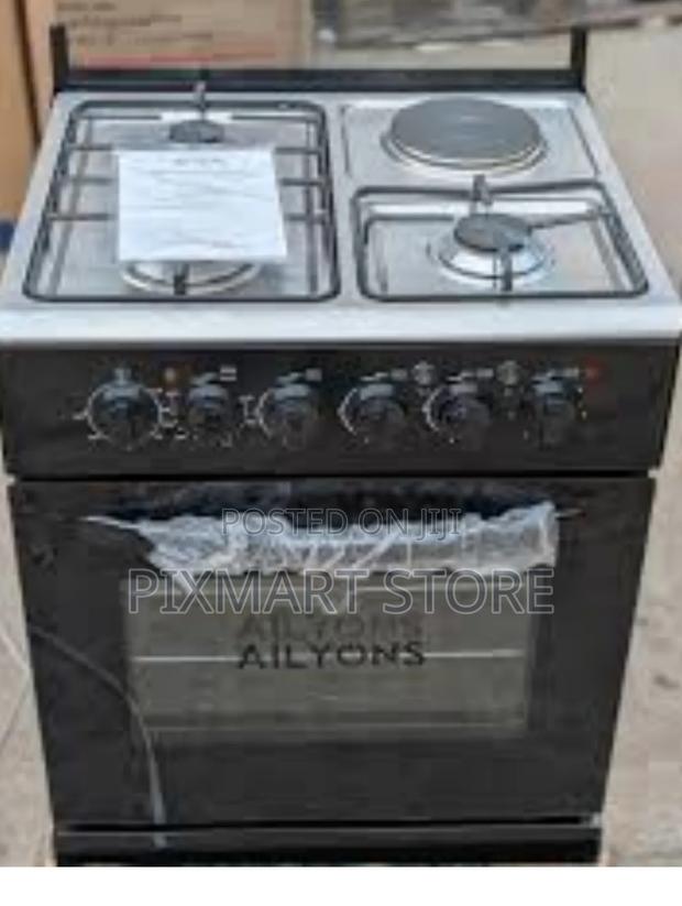 Ailyons 60×60 3 Gas + 1 Electric Cooker With Oven - thumbnail 2