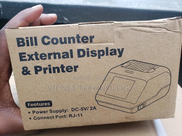 Money Counter External Display With Printer - main view