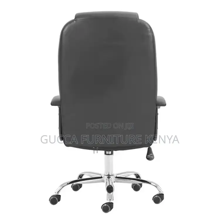 Swivel Leather Office Executive High-back Chair