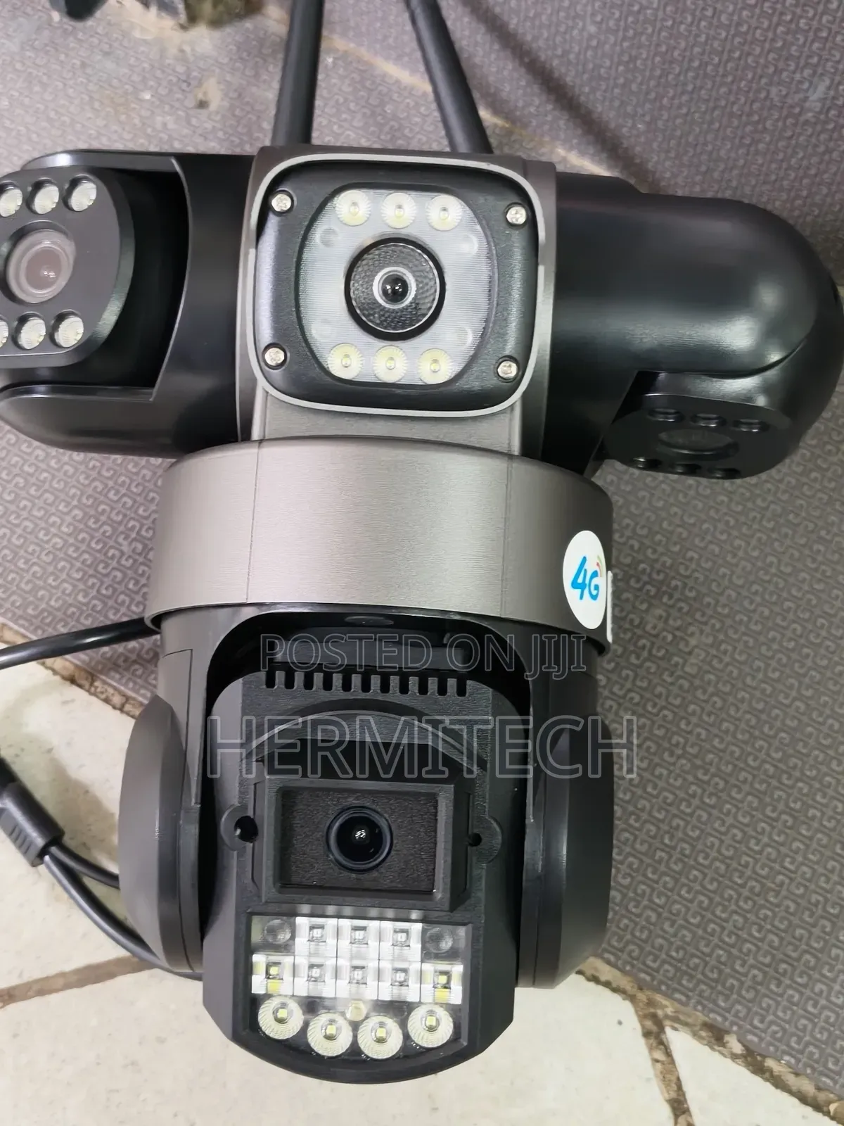 4g Triple Lens CCTV Electric Models With Ethernet Cables
