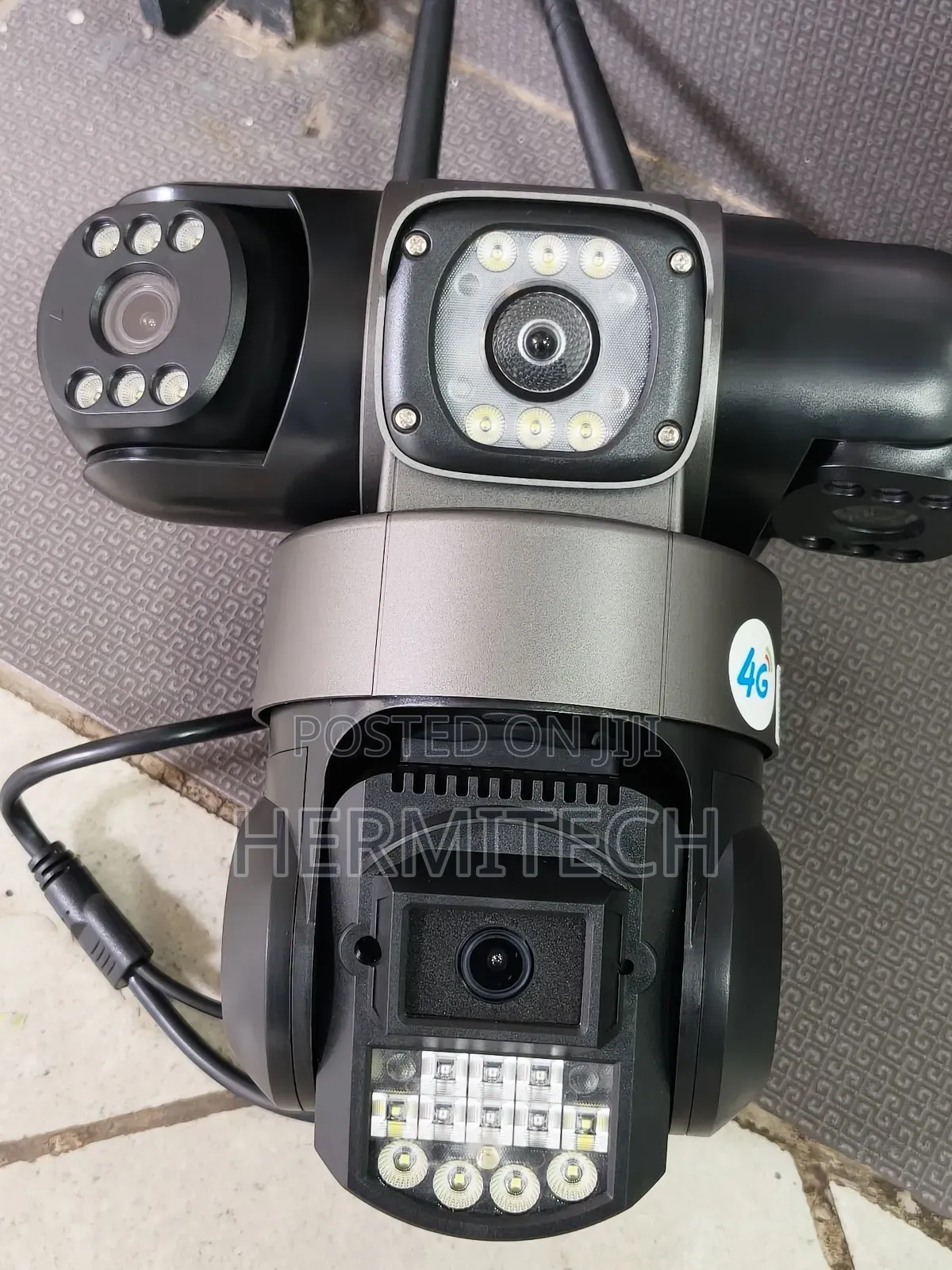 4g Triple Lens CCTV Electric Models With Ethernet Cables