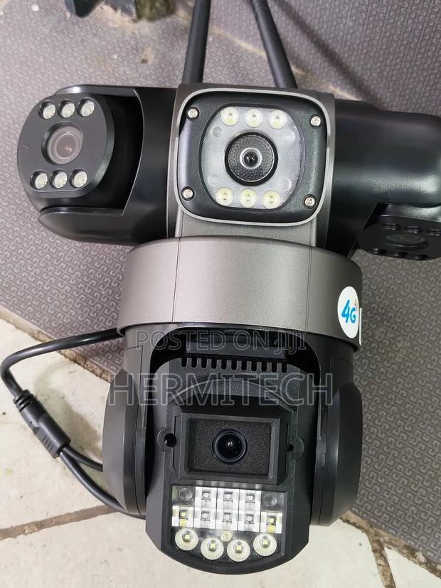 4g Triple Lens CCTV Electric Models With Ethernet Cables - thumbnail 2
