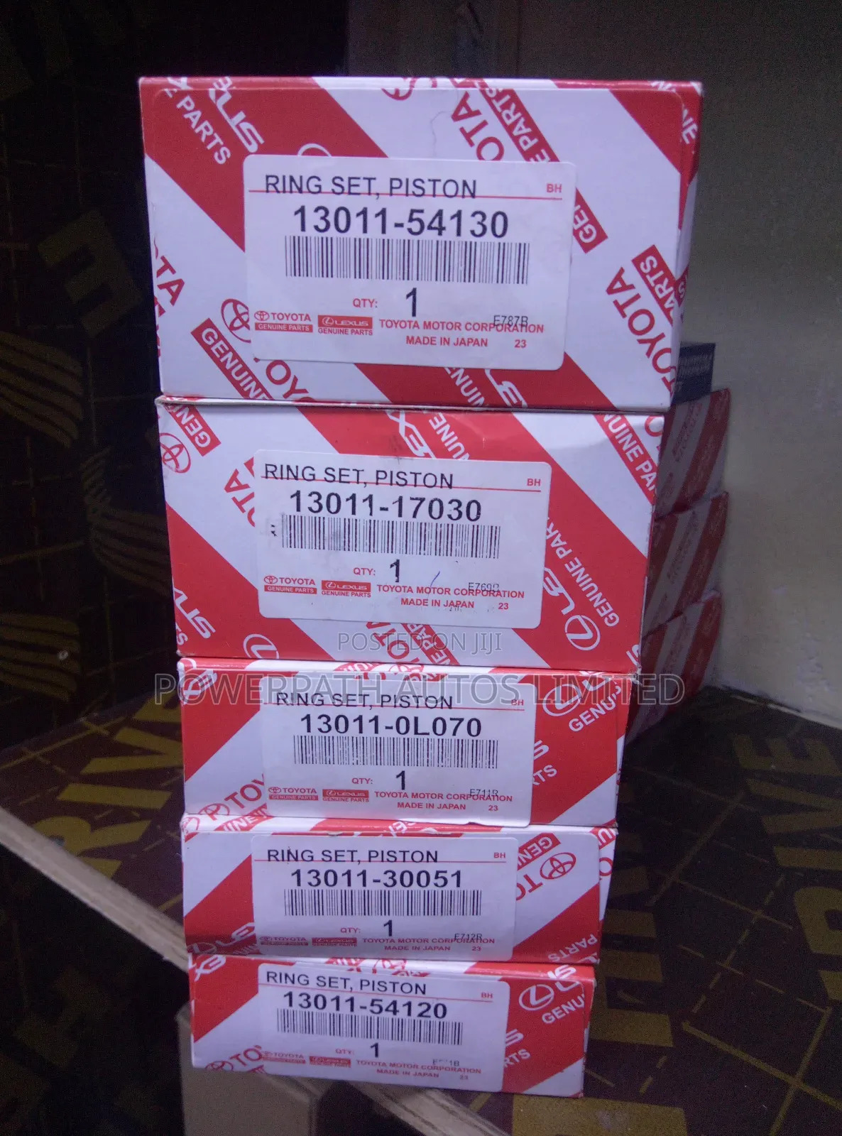 Piston Rings Genuine for Toyota 3l/1hz/1kd/2kd/5l