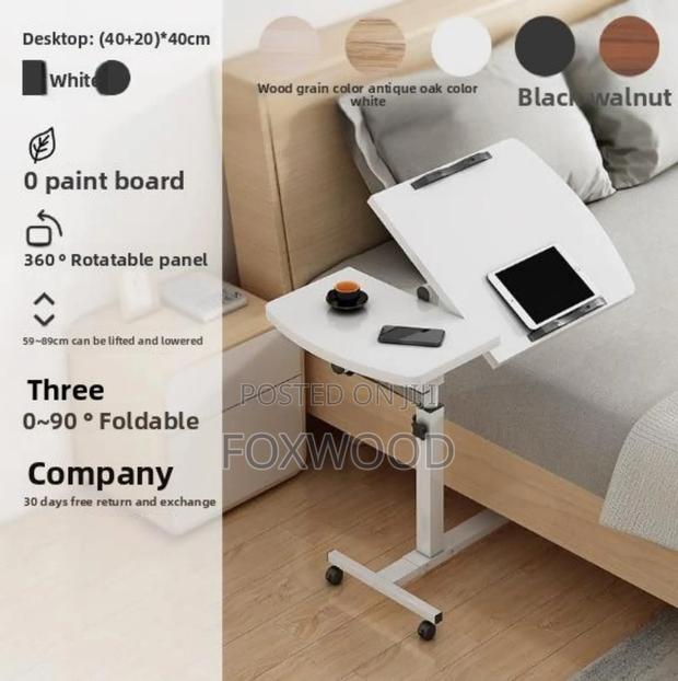 Adjustable Laptop Desk With Wheels - main view