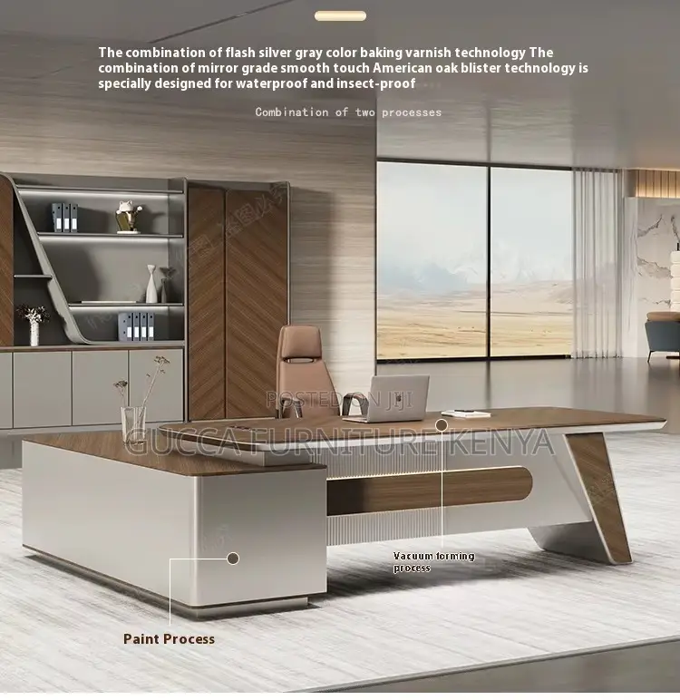 1.8m Meters Director's L-shaped Office Desk
