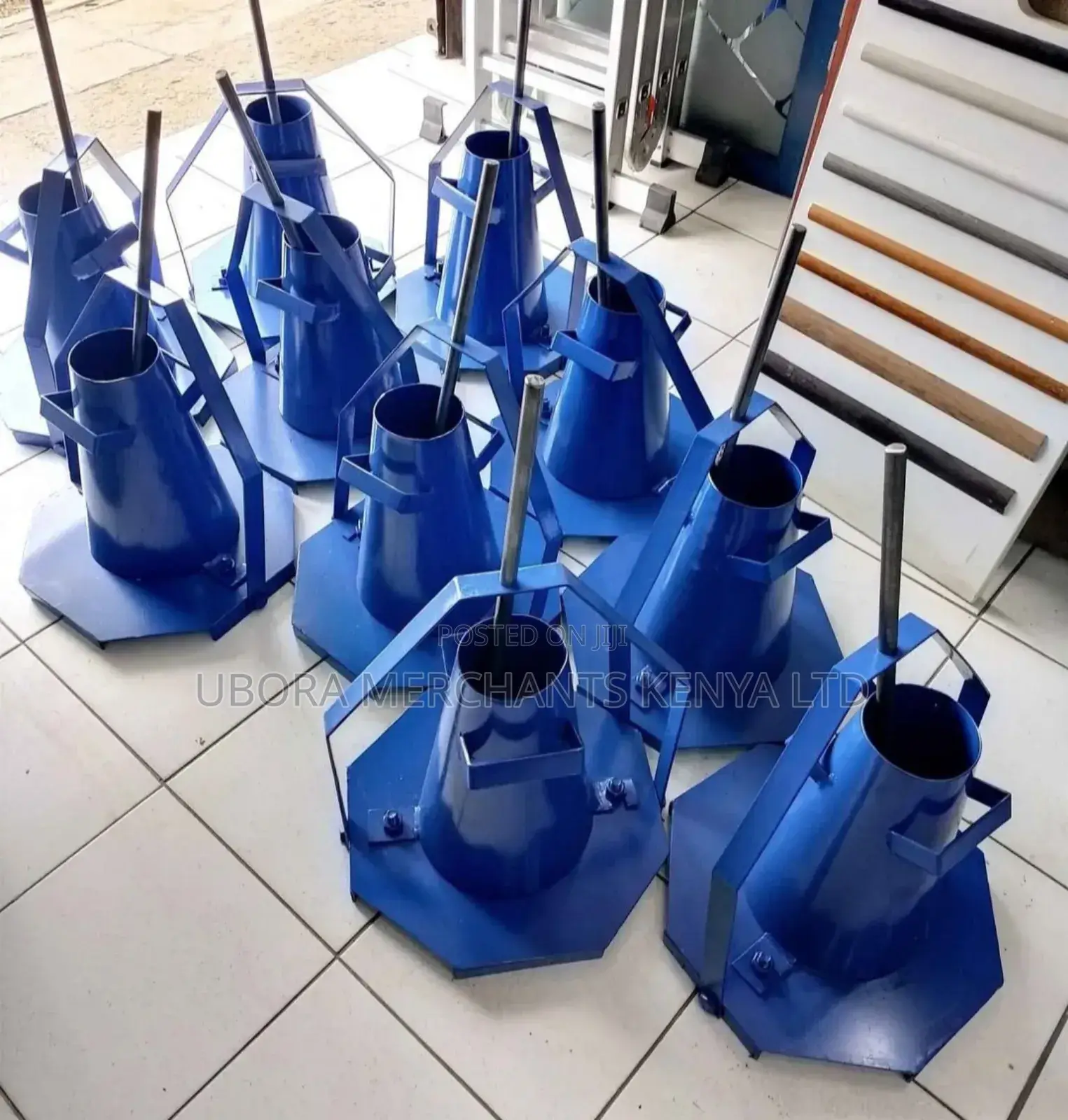 Slump Cone Testing Apparatus With Tamping Rod