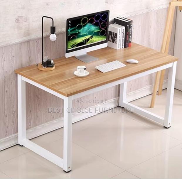 Office Desk; Simple Rectangular Wooden Computer Desk for Home Study - main view