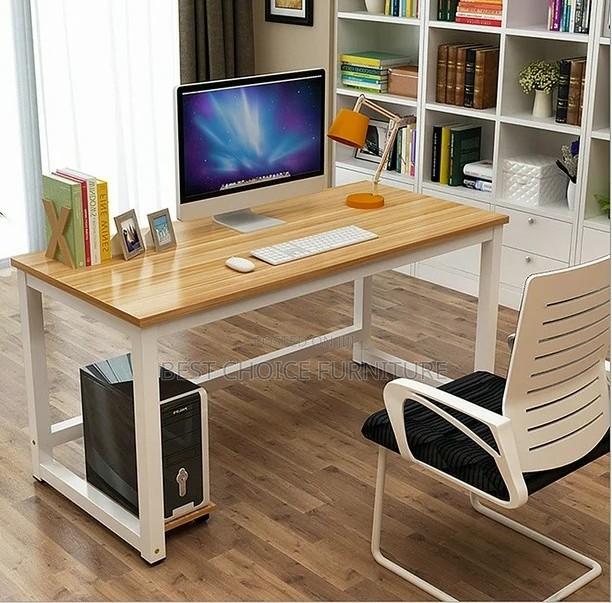 Office Desk; Simple Rectangular Wooden Computer Desk for Home Study - thumbnail 2