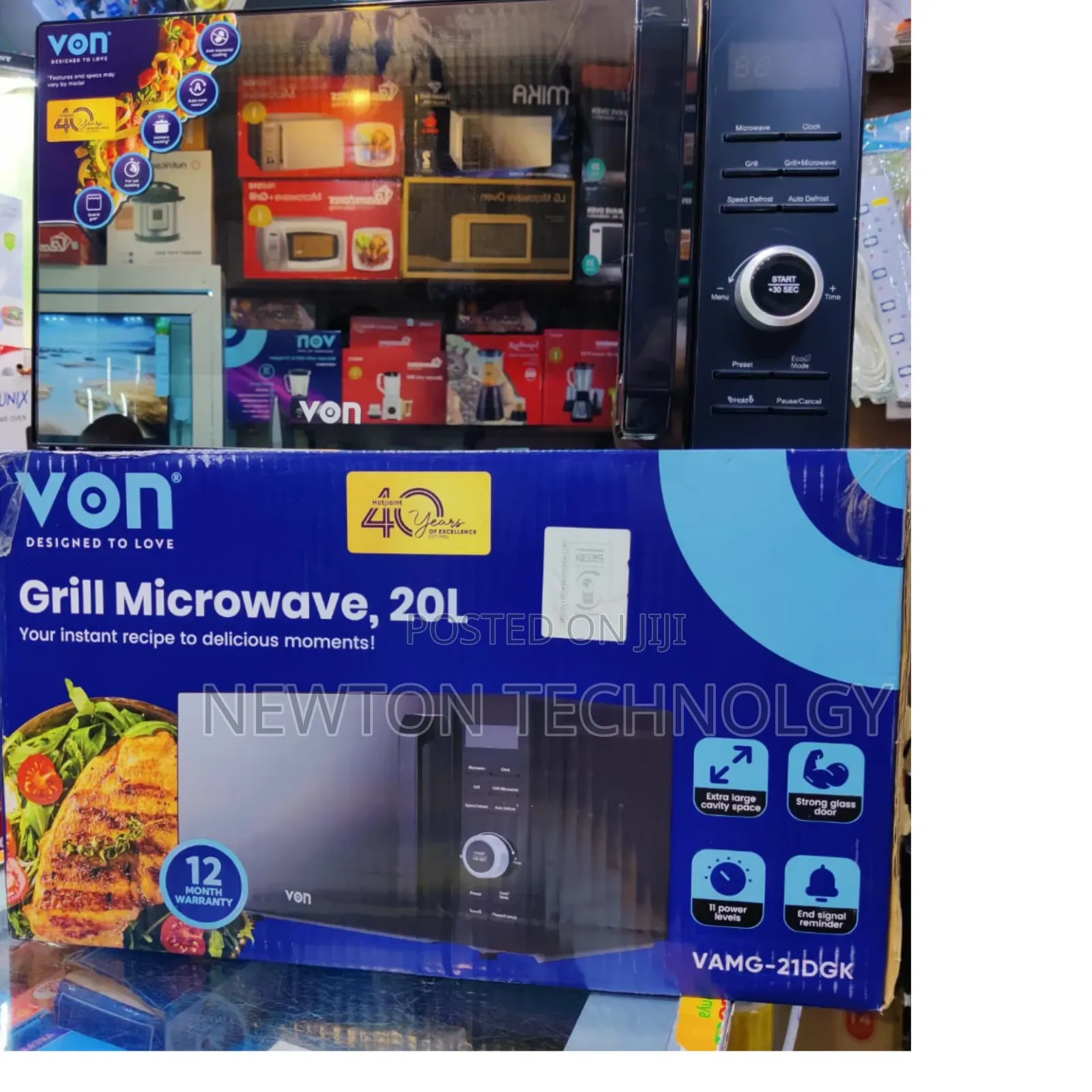 *Von Microwave 20litres Digital With Grill Microwave Oven