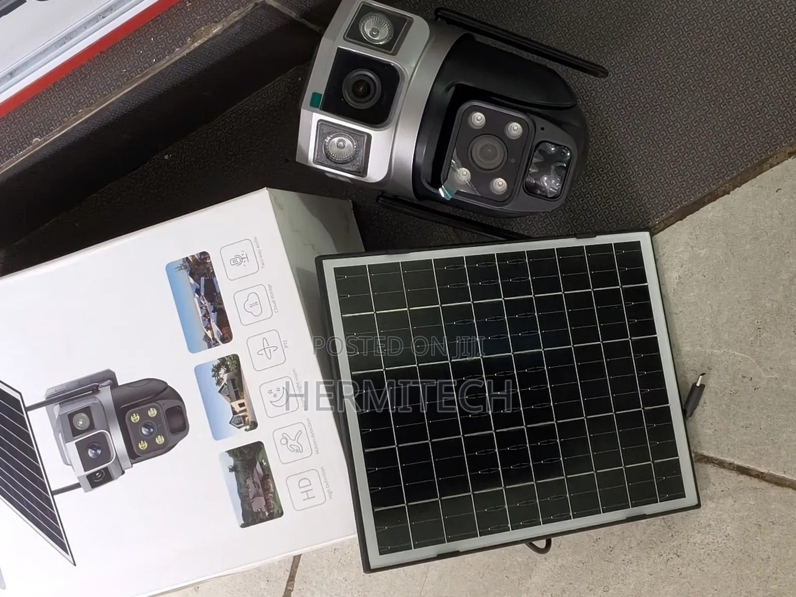 Solar Powered Dual Lens 4g Hd Night Vision CCTV