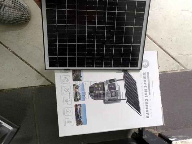 Dual Lens 4g Solar Powered CCTV Camera One Solar Panel Outdoor CCTV