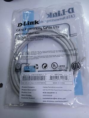 Dlink 3mtr Patchcord Cat 6 Uutp - thumbnail 2