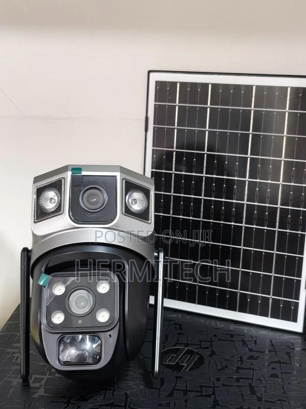 Dual Lens With Motion Sensor Solar Outdoor Use 4g Support CCTV