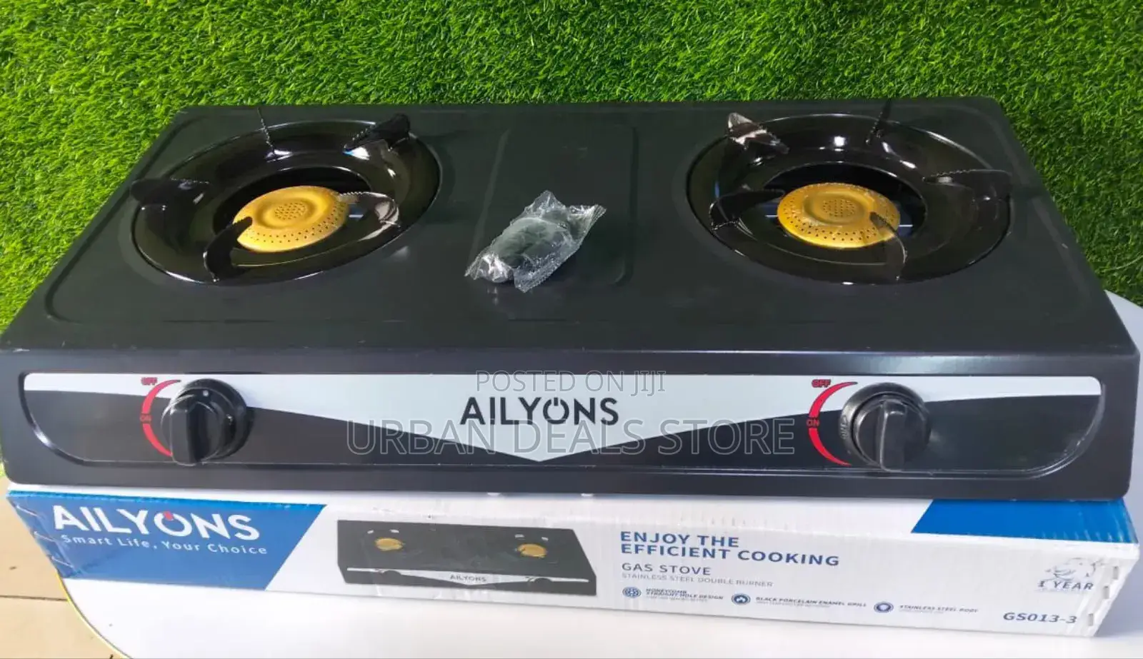Ailyons Metallic Two Stainless Steel Burner Cooker