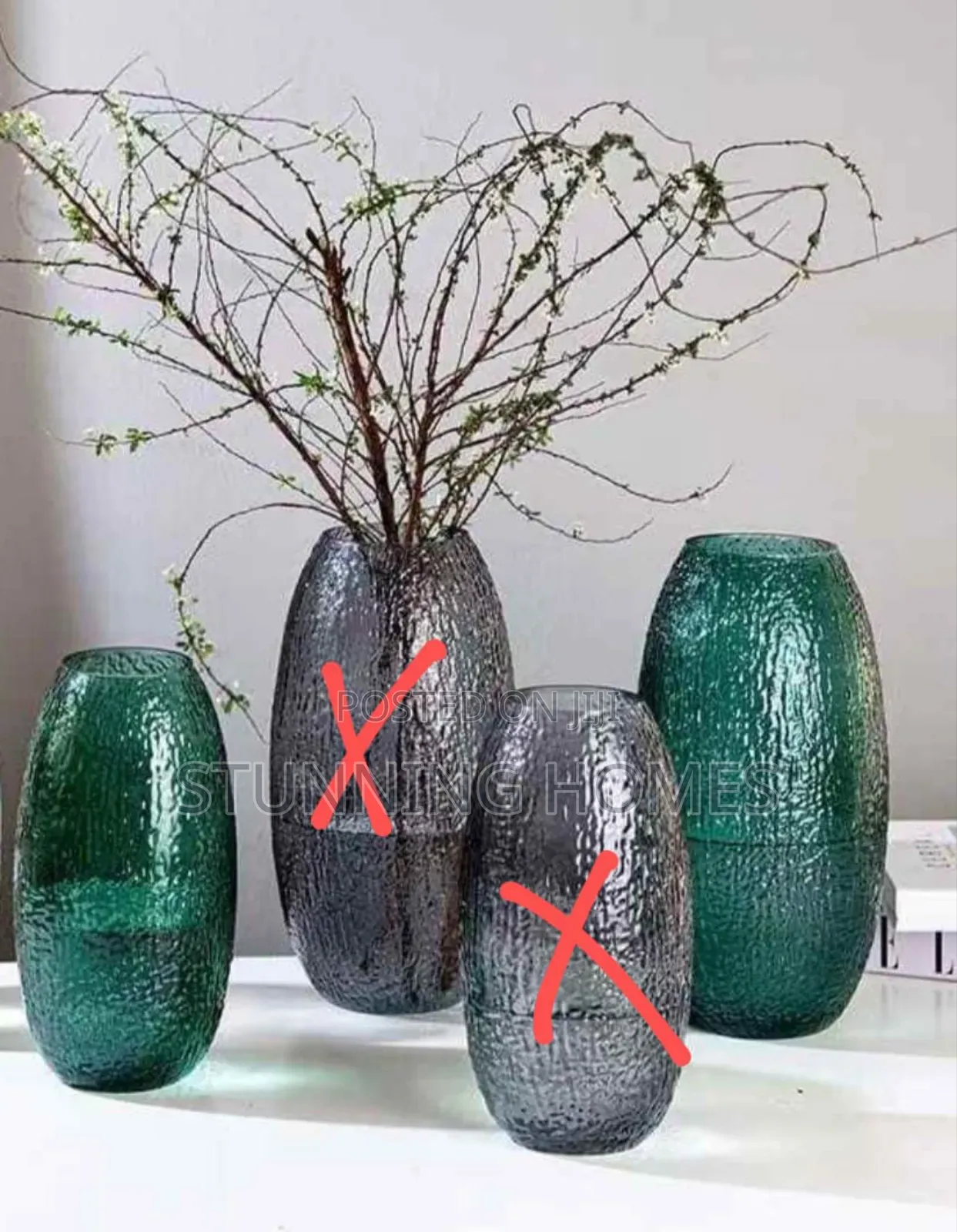 Heavy Quality Glass Vases