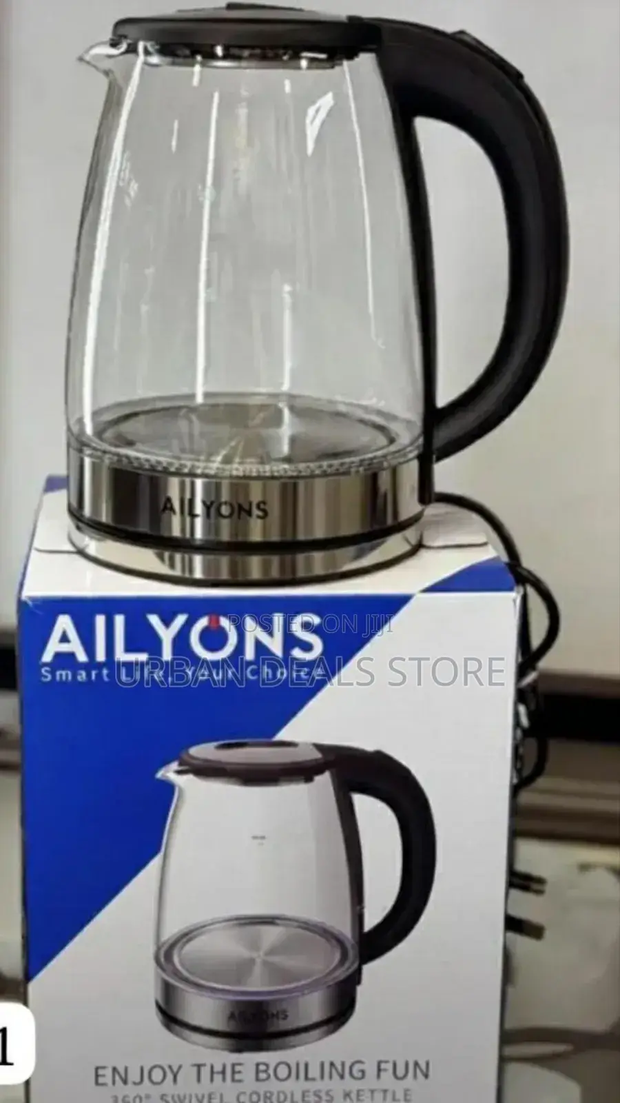 1.8ltr Ailyons Transparent Kettle