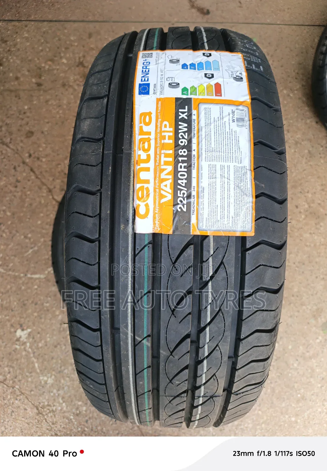 225/40r18 Centara