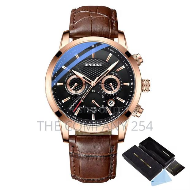 Binbond 61226 Durable Leather Straps. Chronograph Casual Watch - thumbnail 3