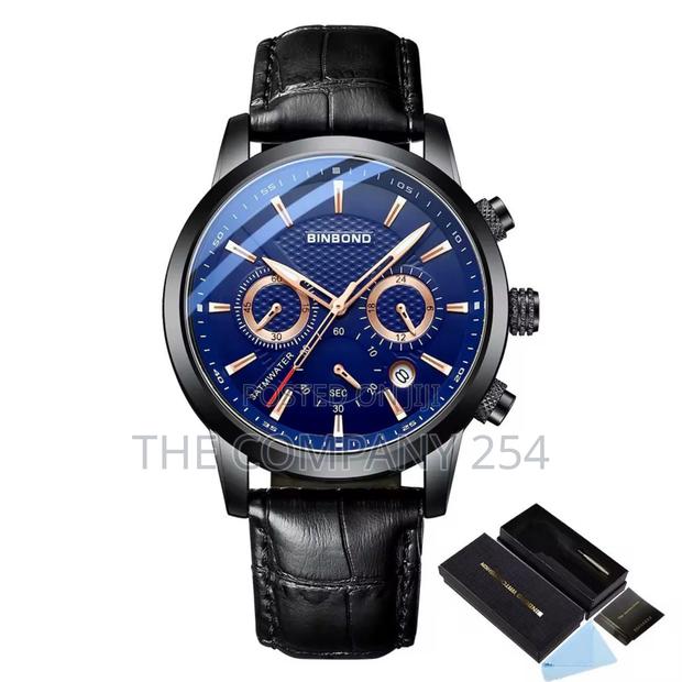 Binbond 61226 Durable Leather Straps. Chronograph Casual Watch - thumbnail 4