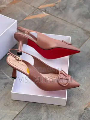 High Quality Leather (Valentino) Slingback Heel* Size 37-42
