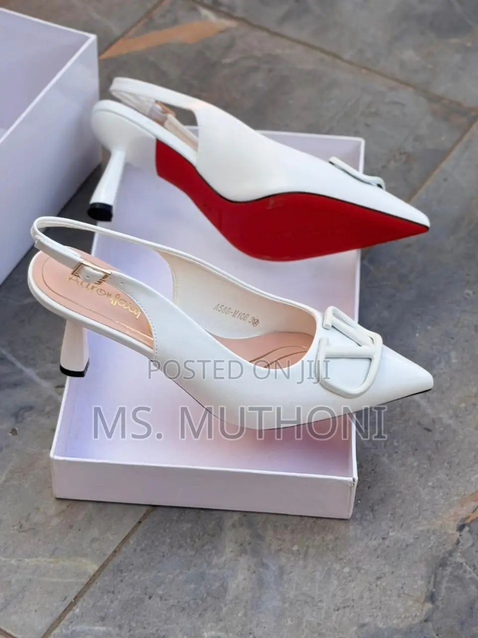 High Quality Leather (Valentino) Slingback Heel* Size 37-42